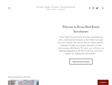 Tablet Screenshot of evansnyc.com